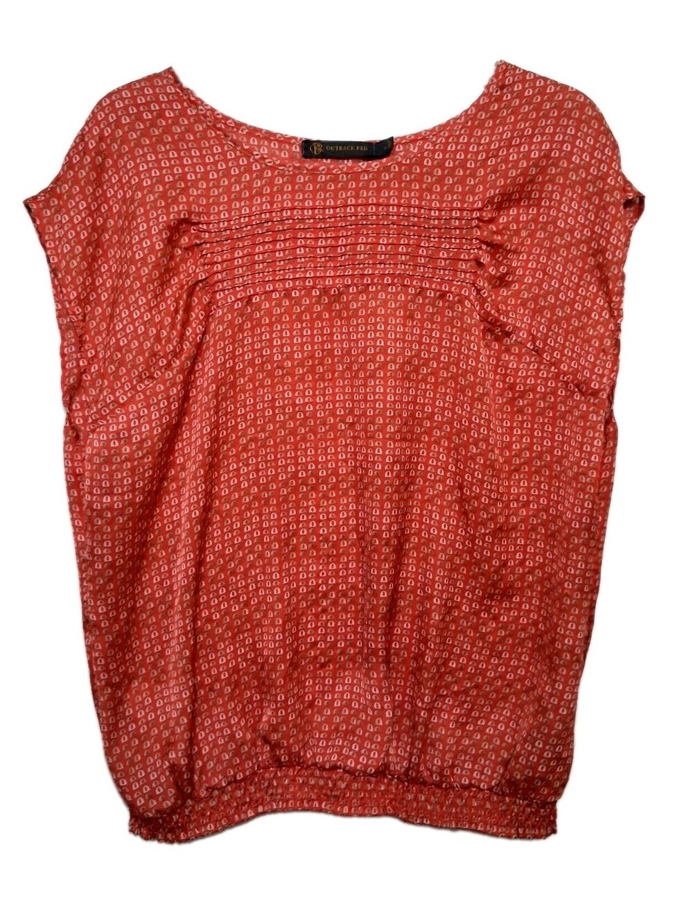 Outback Red Shirt Women's Size L Red Sleeveless Blouse, EUC